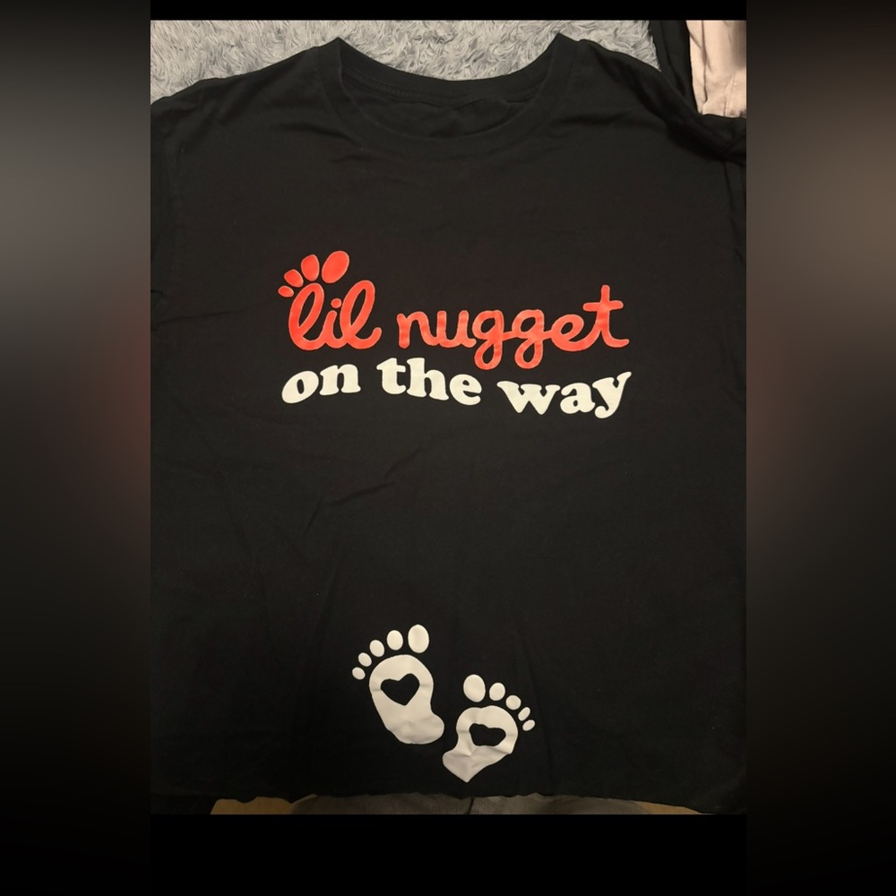 Black 'Lil Nugget on the Way' T-Shirt